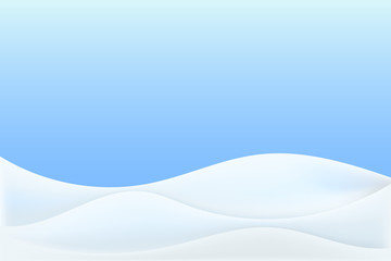 Realistic snowdrift isolated. Vector illustration with snow hills. Winter snowy landscape.