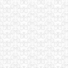 Twig with spiral gray seamless pattern. Fashion graphic background design. Modern stylish abstract texture. Monochrome template for prints, textiles, wrapping, wallpaper, website. Vector illustration.