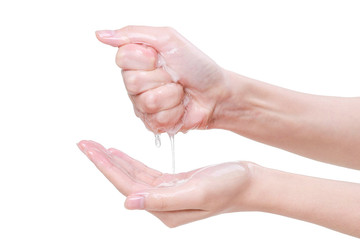 facial mask in wamon hand