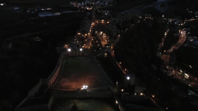Ainsa. Village of Huesca. Aragon ,Spain. 4k Drone Video