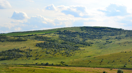 Obraz premium landscape with mountains and clouds