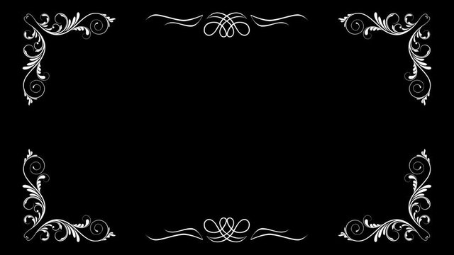 classic animated frame