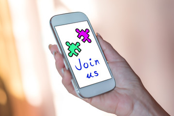 Cooperation concept on a smartphone