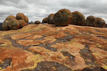 Die Landschaft des Matopo Nationalpark in Simbabwe 