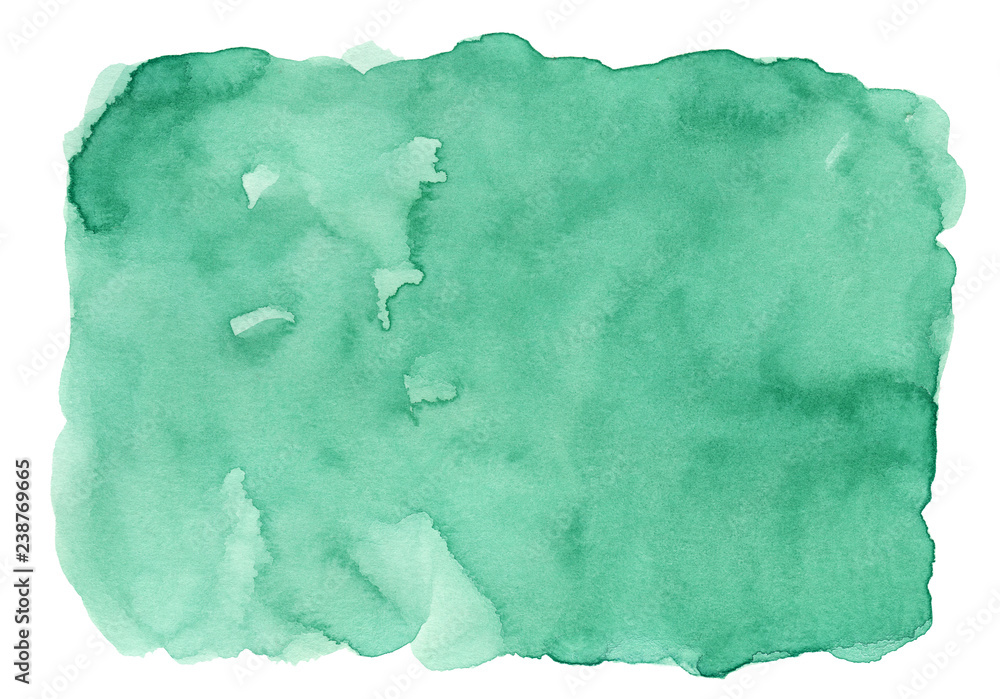 Poster green abstract watercolor background for textures backgrounds and web banners design