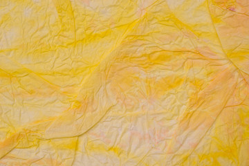 yellow creased paper tissue texture background