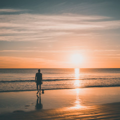 Playing football at Cable Beach
