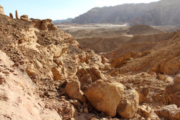 View on Valley in Timna National Park. Israel