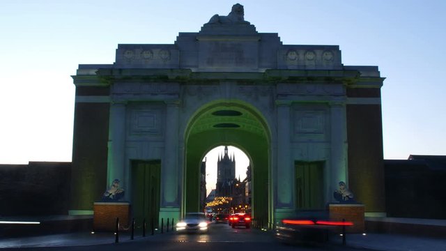 Ypres, Belgium : Menin Gate, the largest WW1 commonwealth memorial