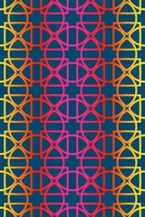 Modern Decorative seamless Abstract geometric pattern. Vector colored illustration. paper for scrapbook