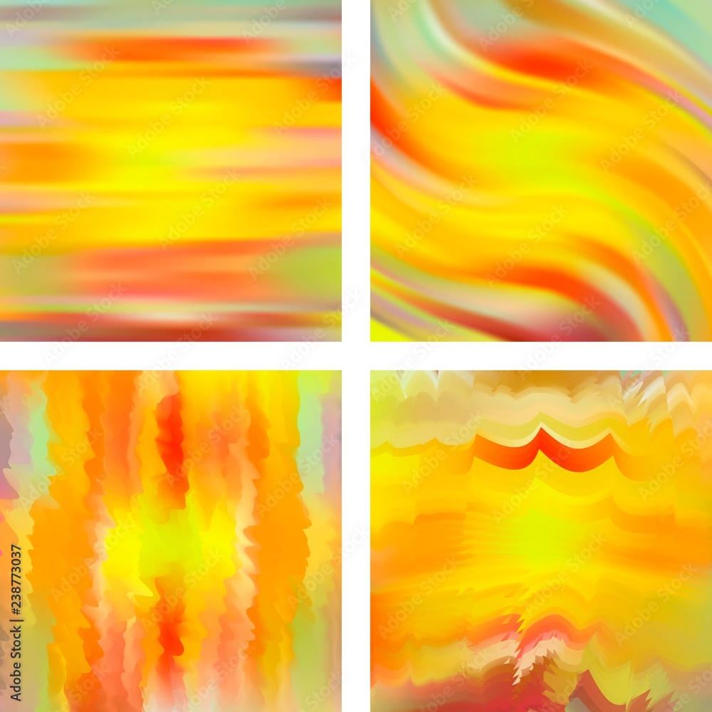 Poster set with abstract blurred backgrounds. vector illustration. modern geometrical backdrop. abstract te