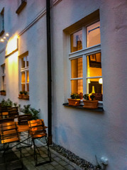 Fototapeta premium German cafe at night