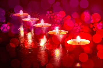 candela, natale, sfondo, meditazione, atmosfera, relax