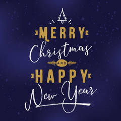 Merry Christmas typography.