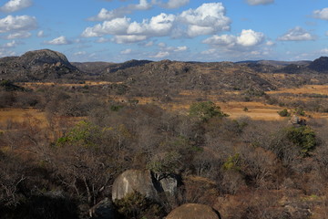Die Savannen und Landschaften in Simbabwe
