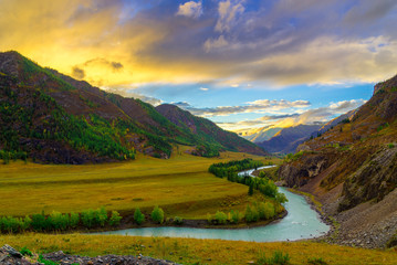 Obraz premium Katun river