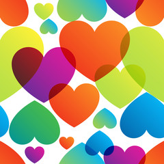Love Actually vector colorful trendy seamless pattern