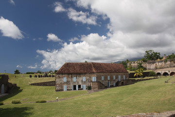 Guadeloupe,capitainerie du fort Delgres à Basse Terre 