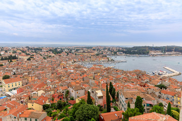 Birds-eye View of Rovinj, Croatia