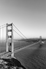 San Francisco Golden Gate bridge in late afternoon light