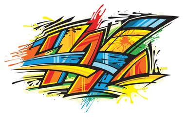 Afwasbaar Fotobehang Graffiti Graffiti art