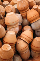 Heap of old ceramic pots in Goreme, Cappadocia