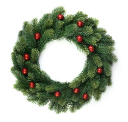 Christmas fir wreath - 238792477
