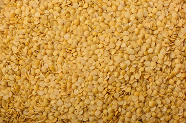 Lentils Turkish yellow chopped as a background. Texture