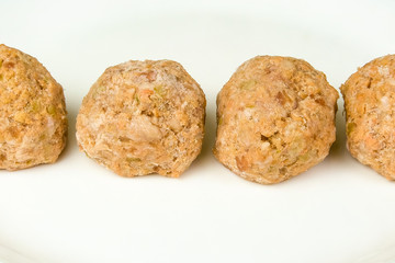 The meat frozen semi-finished products