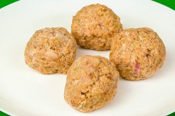 The meat frozen semi-finished products