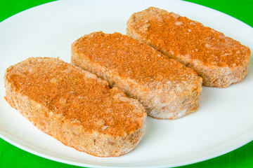 The meat frozen semi-finished products