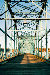 Fototapeta premium Walnut Street Walking Bridge Chattanooga TN