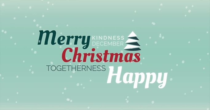 Merry Christmas tag cloud