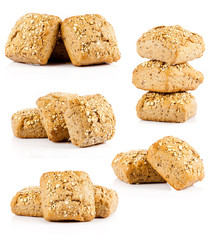 Buns  at white background. buns isolated