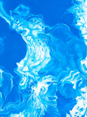 Fototapeta na wymiar Blue creative abstract hand painted background.