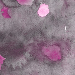 Fototapeta premium Pink watercolor and ink paper textures on white background. Chaotic stylish abstract organic design.