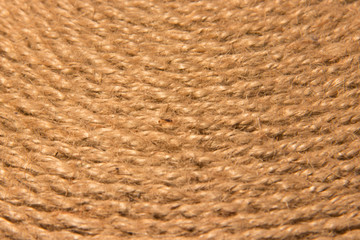 Sisal rope tightly laid in rows