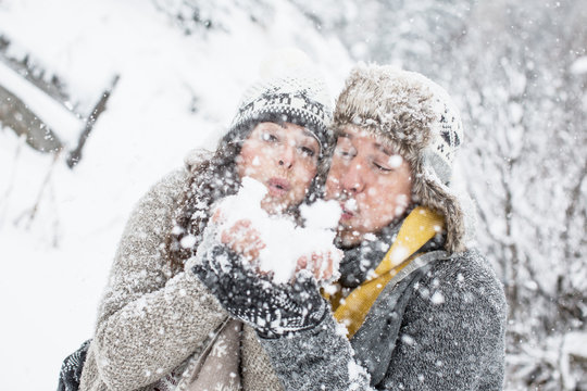 love couple on christmas time 