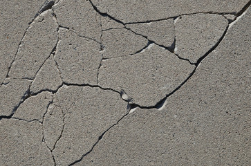 floor ground with irregular scratches