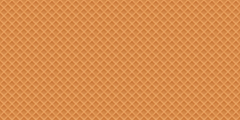 Waffles realistic vector seamless texture.Sweet and delicious fo
