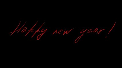 New Year's greetings close-up