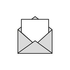 Envelope with blank letterhead