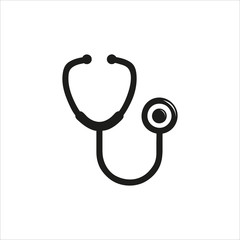 Medical stethoscope. Icon