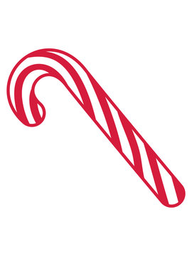 weihnachten zuckerstange lecker s&uuml;&szlig;igkeit zucker s&uuml;&szlig; hunger naschen essen winter geschenk kinder clipart logo design streifen linien