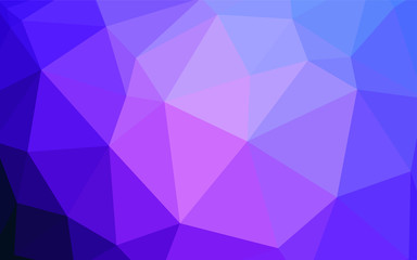 Fototapeta premium Light Pink, Blue vector polygon abstract background.