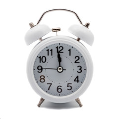 retro alarm clock shows almost twelve, New Year