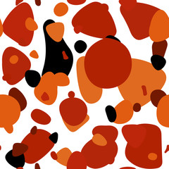 Fototapeta premium Light Red vector seamless template with circles.