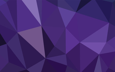 Obraz premium Dark Purple vector abstract polygonal pattern.