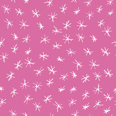 Pink and white asterix background pattern design. Perfect for fabric, wallpaper, stationery and scrapbooking projects and other crafts and digital work