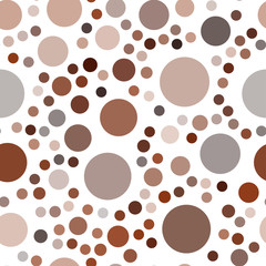 Dark Red vector seamless cover with spots.